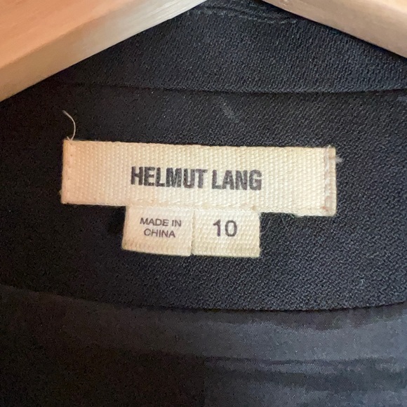 Helmut Lang w/ suede cap sleeves structured blazer - Picture 2 of 6